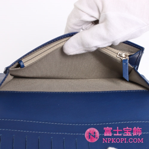 シャネル キャビアスキン 長財布 ブルー A48651 【2011年春夏新作】